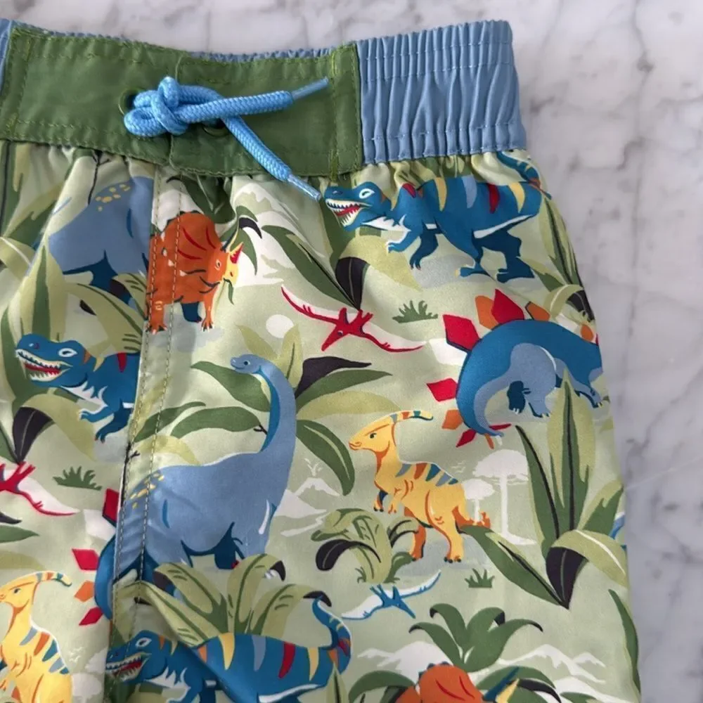 Cath Kids Dino Swim Trunks Lined Sz 3/4T